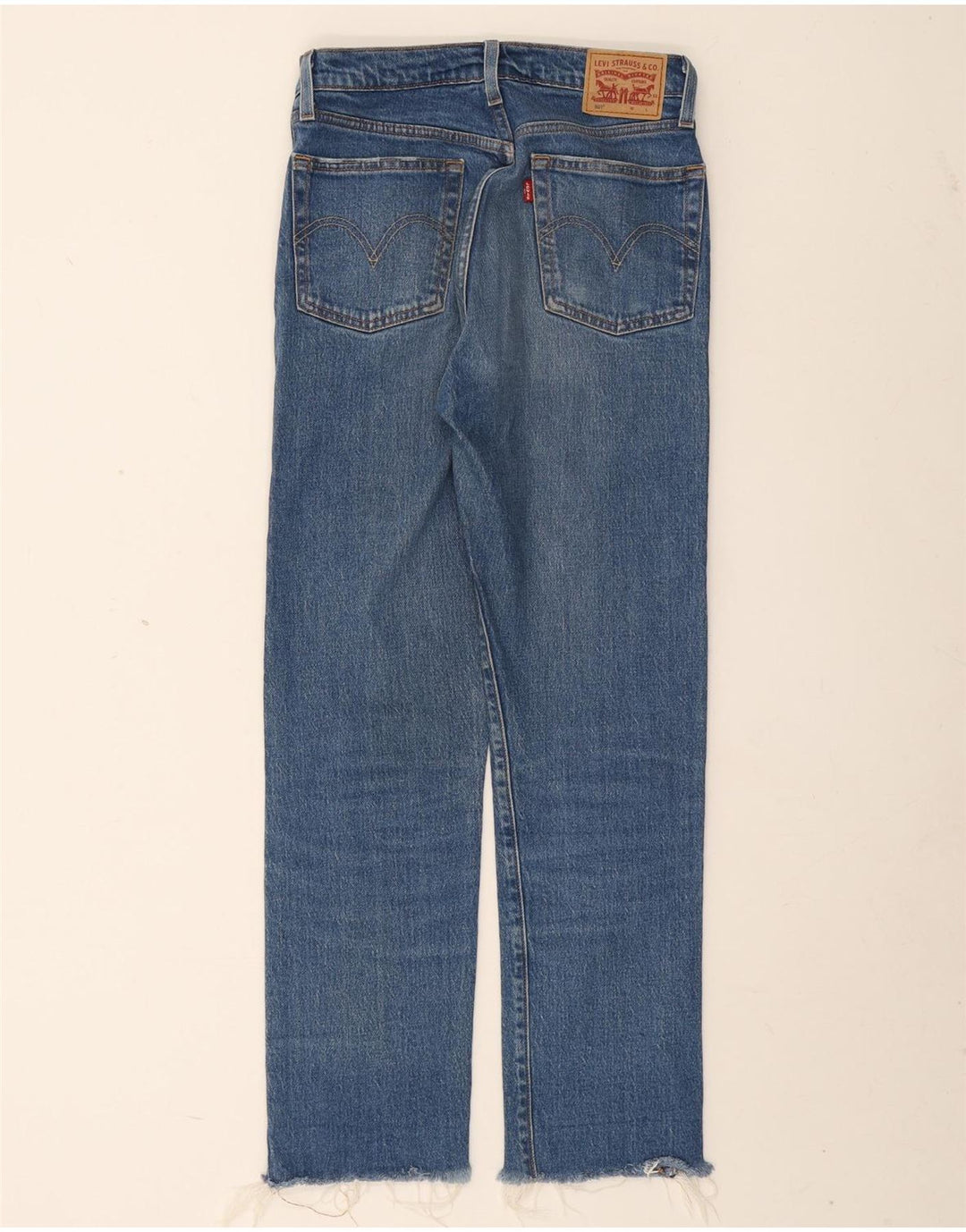 Levi's Jean Droit 501 Femme W26 L28 Bleu Coton
