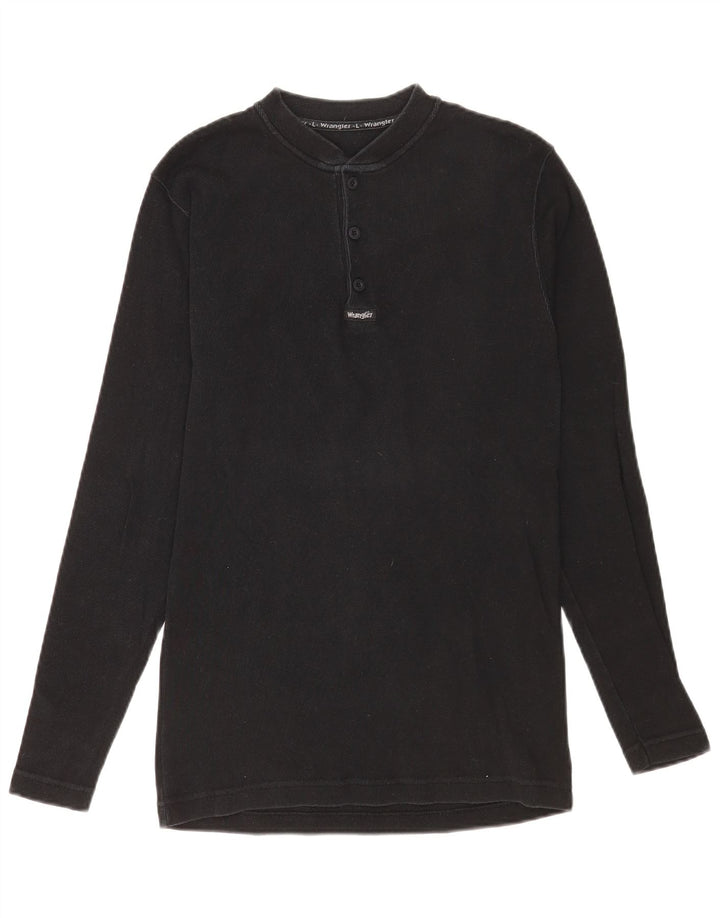 Wrangler Haut à manches longues pour homme en coton noir