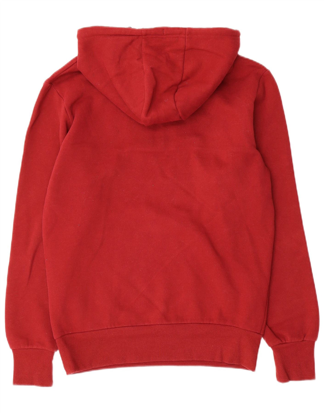 ELLESSE Pull à capuche à col zippé pour homme Petit coton rouge