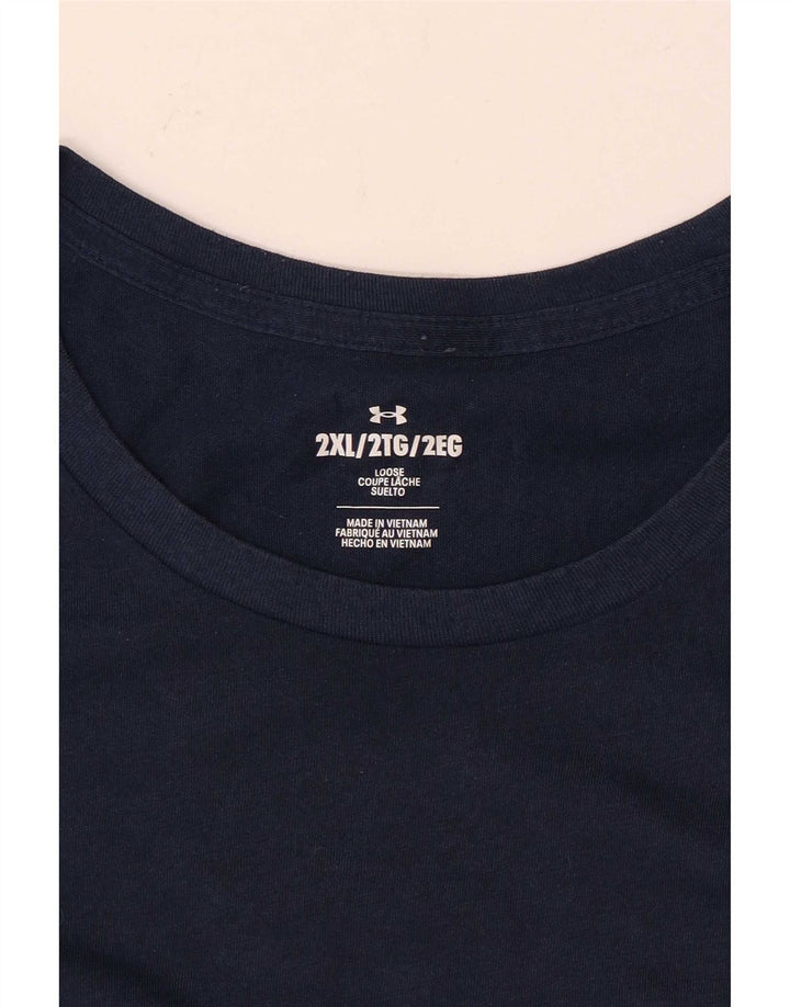 Under Armour T-Shirt Homme 2XL Bleu Marine