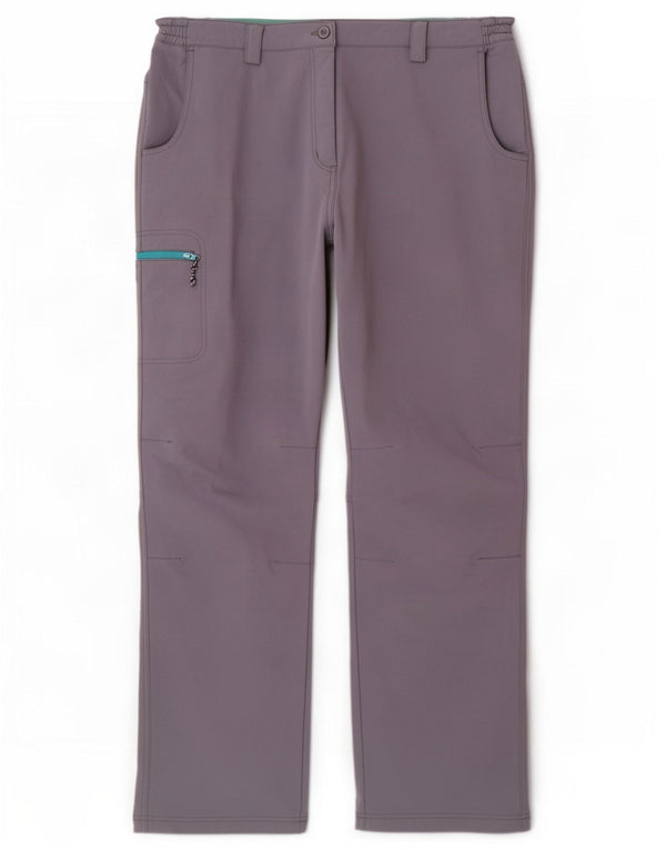 Mountain Warehouse Pantalon cargo de randonnée pour femme UK 16 Large Gris Nylon