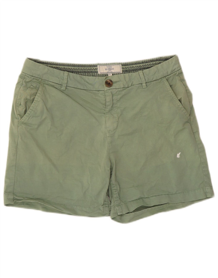 Fat Face Short Chino Femme US 6 Medium W30 Vert Coton