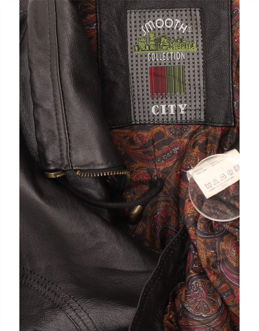 Veste en cuir homme vintage UK 42 XL Cuir noir