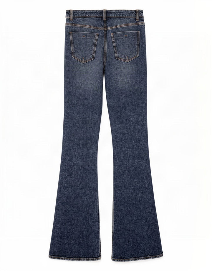 Zara Jean évasé pour femme EU 34 2XS W24 L34 Bleu