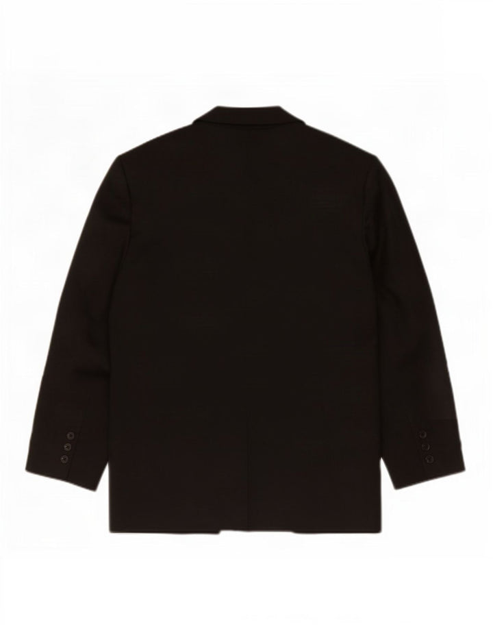 Topshop Veste blazer surdimensionnée à 3 boutons pour femme UK 10 Petit Noir Polyester