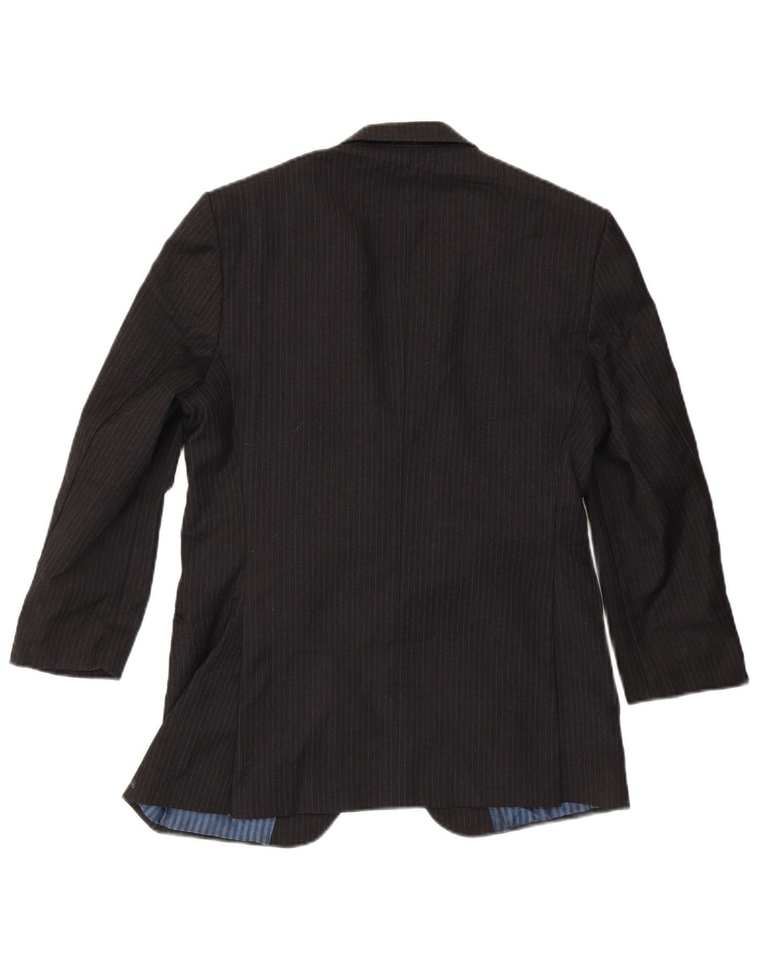 Marks & Spencer Veste blazer à 2 boutons pour homme UK 38 Gris moyen à fines rayures