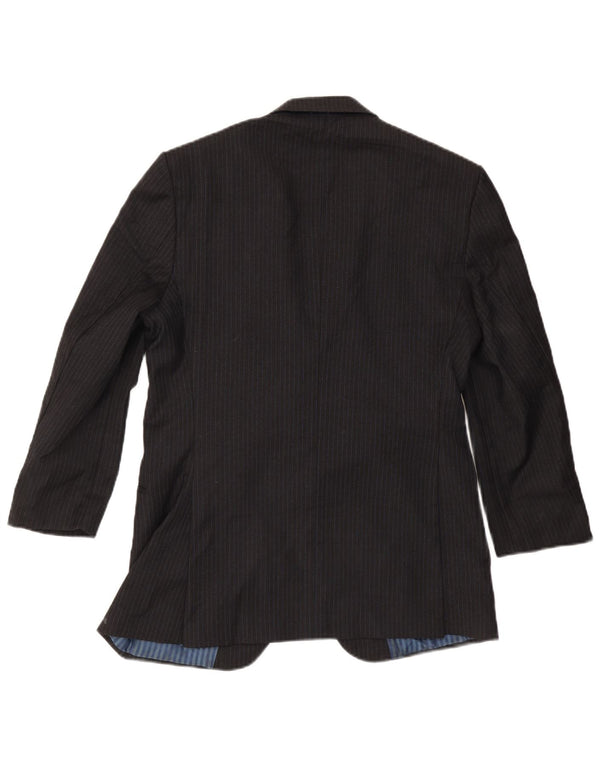 Marks & Spencer Veste blazer à 2 boutons pour homme UK 38 Gris moyen à fines rayures