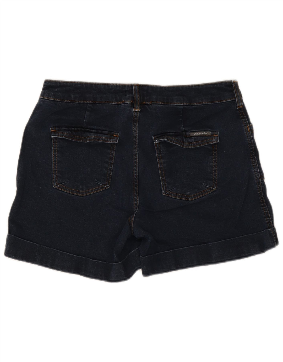 Short en jean White Stuff pour femme UK 12 Medium W30 Bleu marine en coton