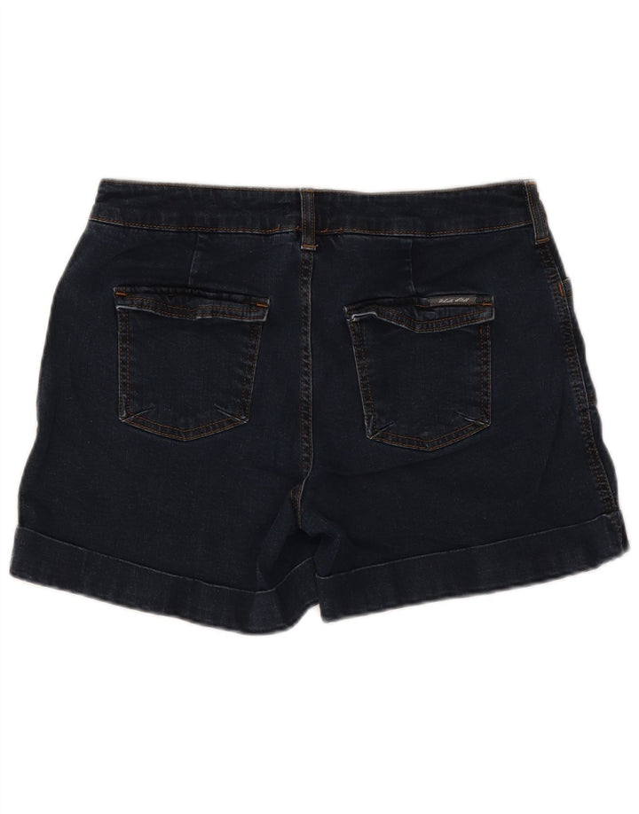 Short en jean White Stuff pour femme UK 12 Medium W30 Bleu marine en coton