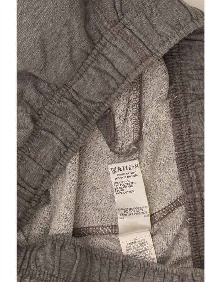Marks & Spencer Pantalon de survêtement XL gris chiné en coton pour homme