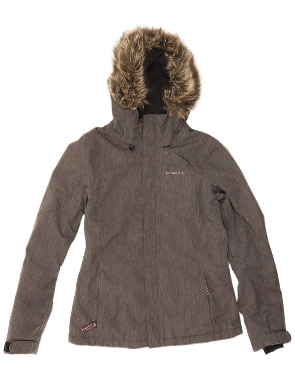 O'Neill Veste coupe-vent à capuche pour homme UK 10 Small Gris Polyester