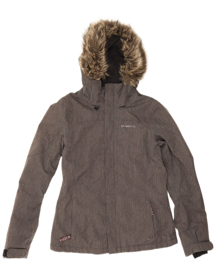 O'Neill Veste coupe-vent à capuche pour homme UK 10 Small Gris Polyester