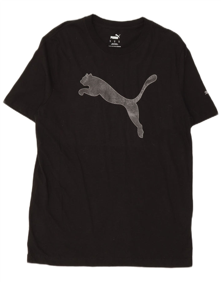 PUMA T-Shirt Graphique Homme Noir Moyen Coton