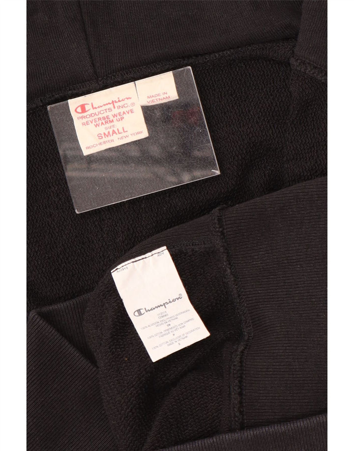Champion Pull à capuche zippé Reverse Weave pour femme UK 10 Petit coton noir