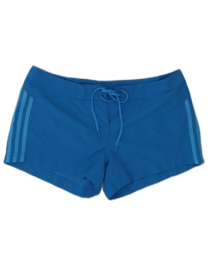 ADIDAS Short de bain pour femme UK 12 Bleu moyen Polyester