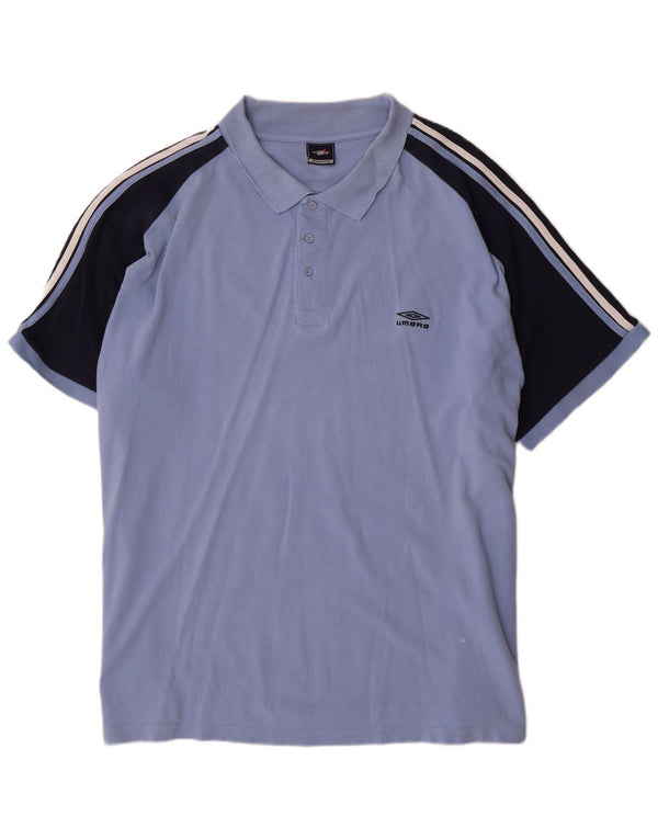 Umbro Polo Homme 4XL Bleu Colorblock Coton