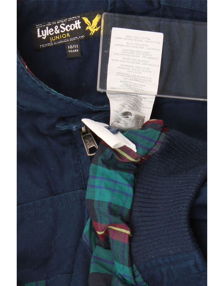 Lyle & Scott Bomber Jacket Garçon 10-11 ans Bleu Marine Coton