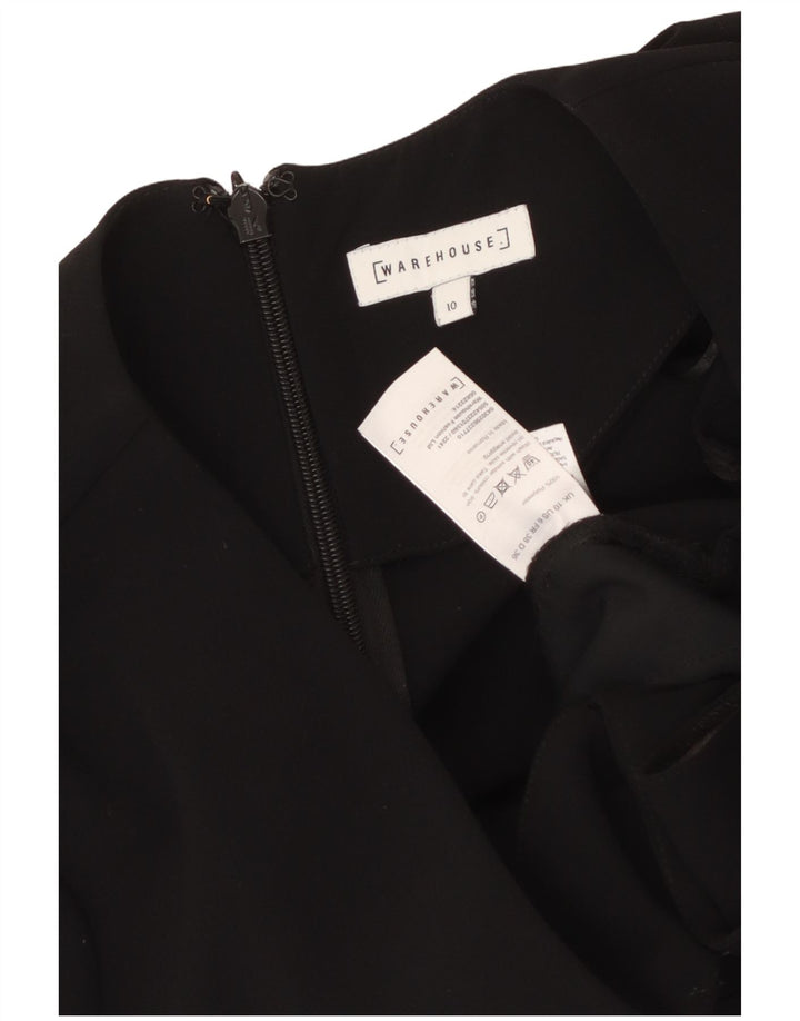 WAREHOUSE Combinaison Femme UK 10 Petit Noir Polyester