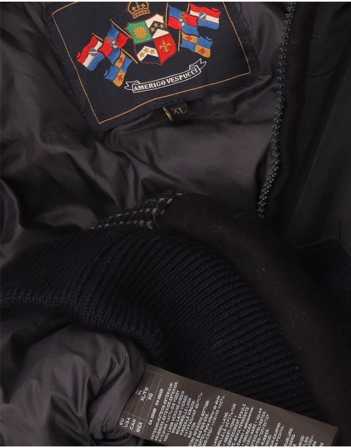 Amerigo Vespucci Veste Bomber Homme UK 42 XL Bleu Marine Polyester