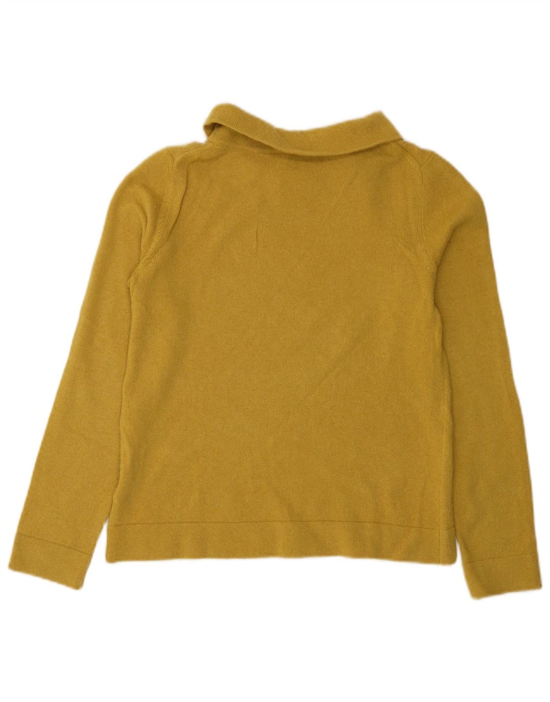 Hobbs Pull col roulé pour femme UK 10 Petite laine jaune