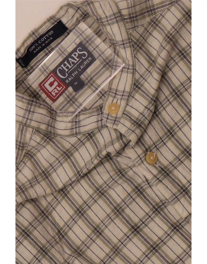 Chaps Ralph Lauren Chemise Homme Medium Kaki Check Cotton