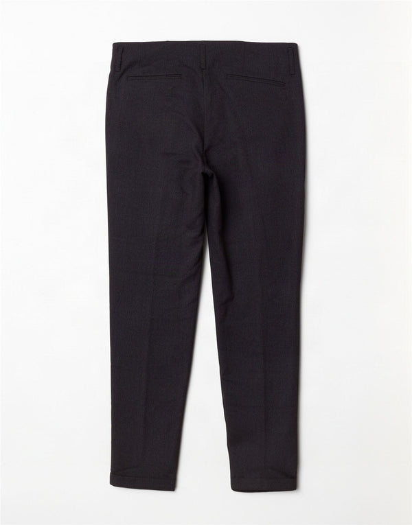 Pantalon Chino Droit Femme Zara Petit W26 L28 Bleu Marine Polyester