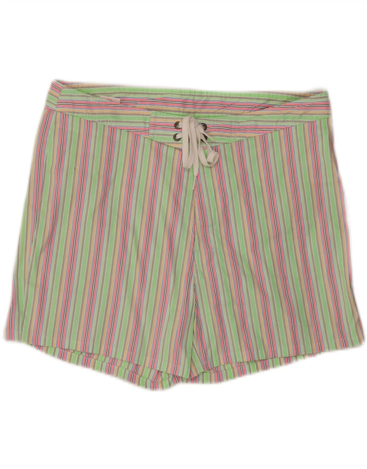 Sundek Short de bain homme grand polyester rayé vert
