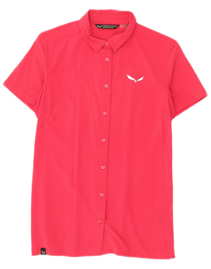 Dolomite Chemise à manches courtes pour femme IT 40 Petit carreaux roses