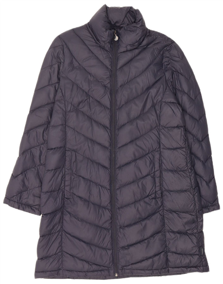 Calvin Klein Manteau rembourré pour femme UK 16 Large Bleu marine Nylon