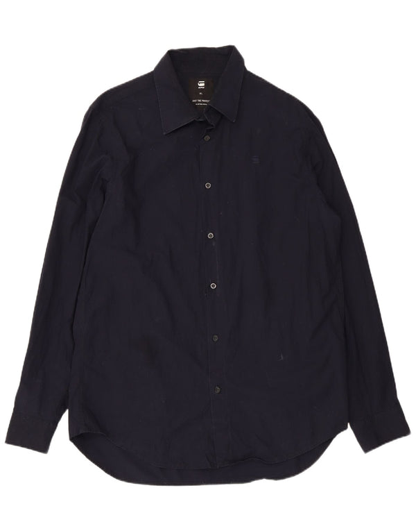 G-Star Chemise Homme XL Bleu Marine Coton