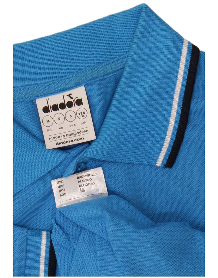 DIADORA Polo Homme Petit Bleu Coton