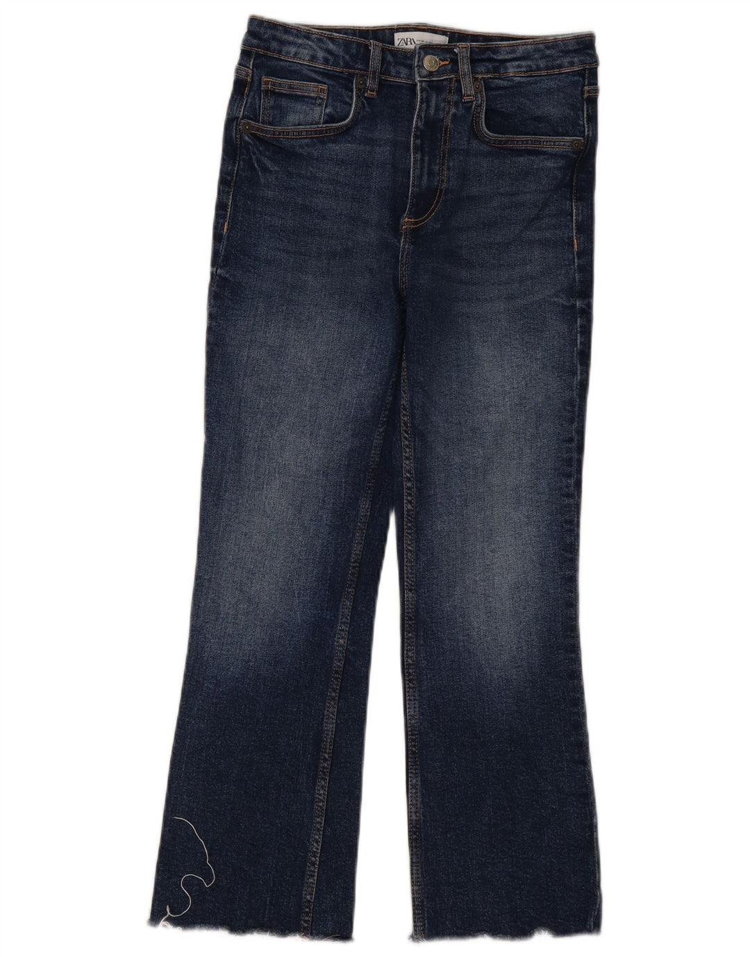 Zara Jean Bootcut Femme EU 36 XS W26 L25 Bleu Marine