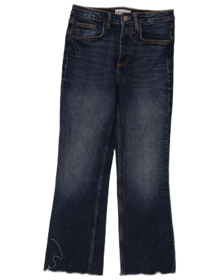Zara Jean Bootcut Femme EU 36 XS W26 L25 Bleu Marine