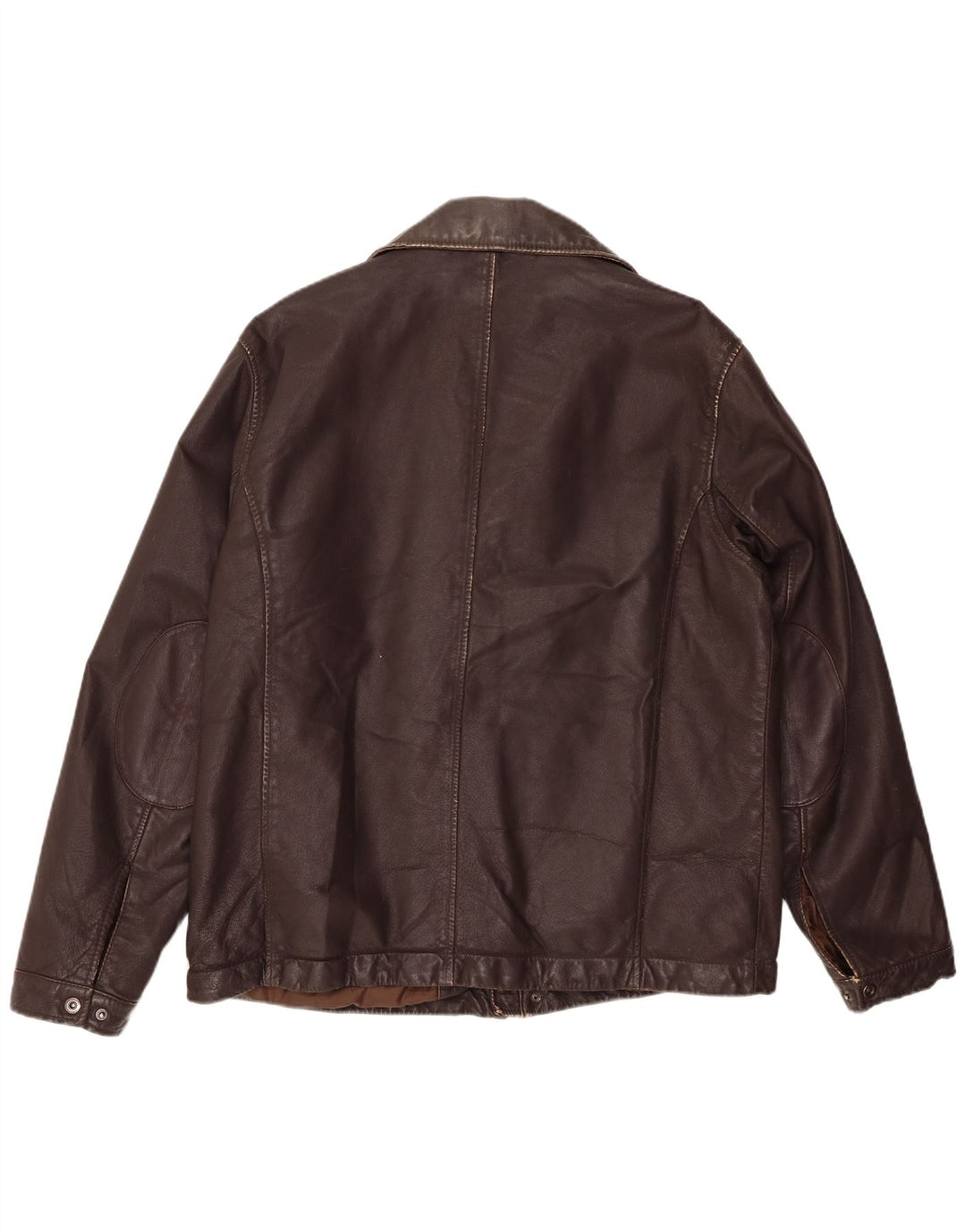Veste en cuir homme vintage IT 54 2XL Cuir marron