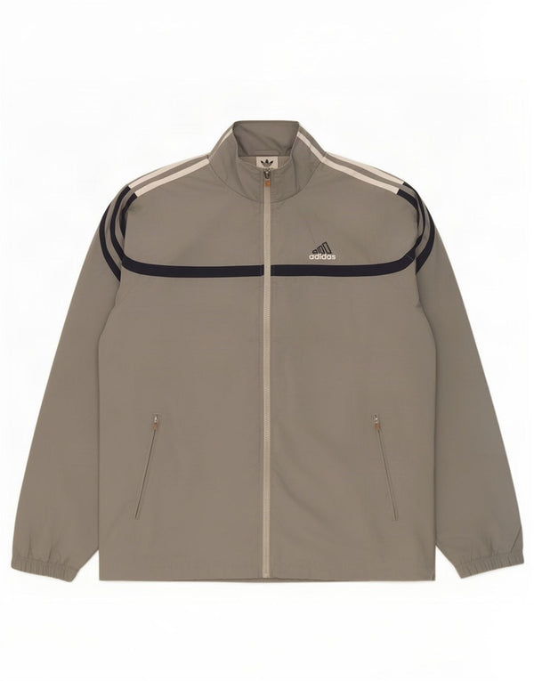 Adidas Veste de survêtement graphique pour homme UK 40/42 Gris moyen Polyester