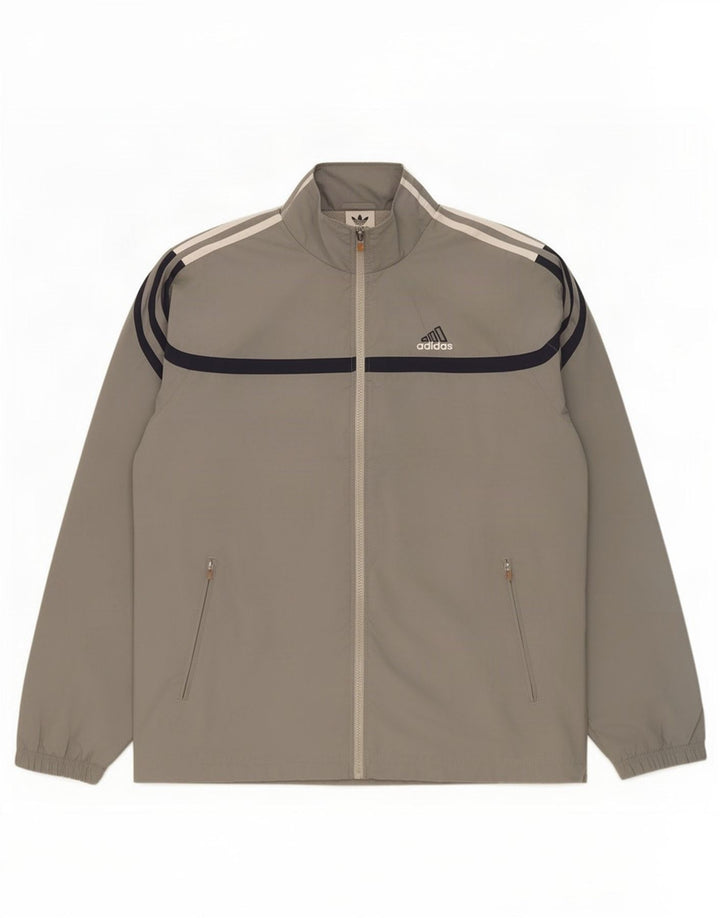 Adidas Veste de survêtement graphique pour homme UK 40/42 Gris moyen Polyester