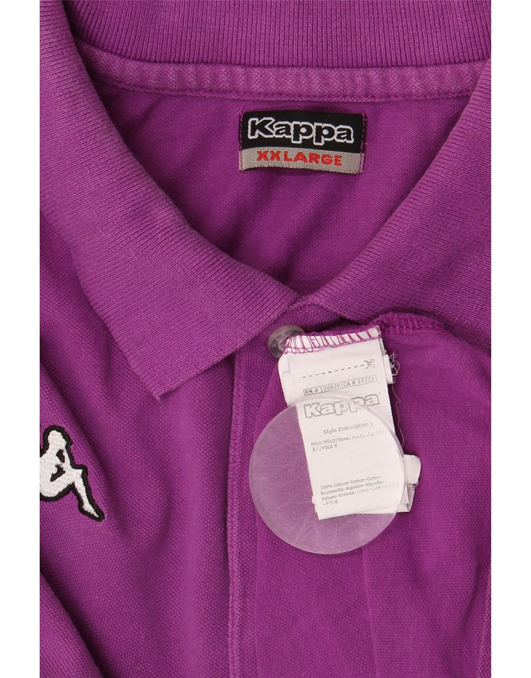 KAPPA Polo Homme 2XL Violet Coton