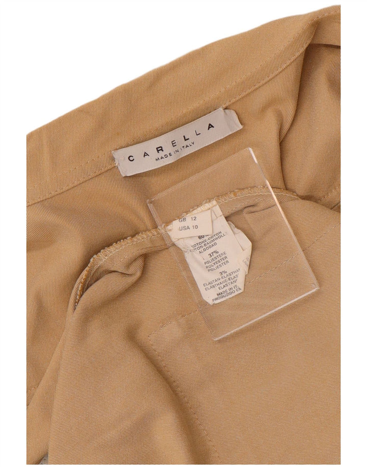 CARELLA Veste utilitaire doublure pour femme UK 12 coton beige moyen