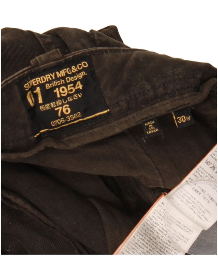 Superdry Short Cargo W30 Homme Marron Moyen Coton