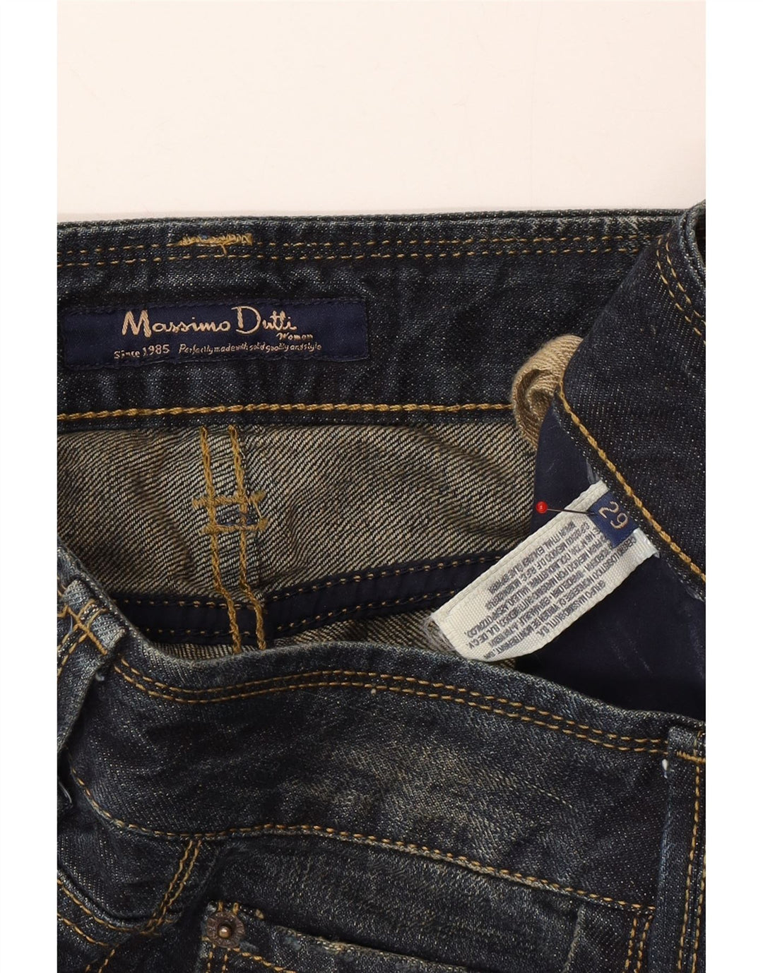 MASSIMO DUTTI Womens Straight Jeans W29 L27 Blue