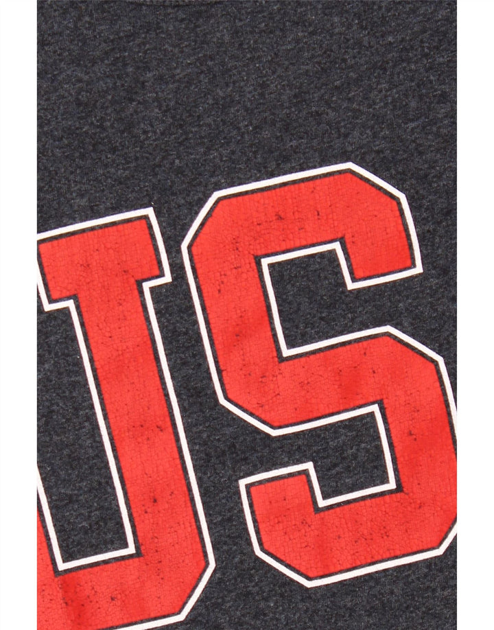 AMERICAN EAGLE T-Shirt Coupe Standard Homme Bleu Marine Moyen