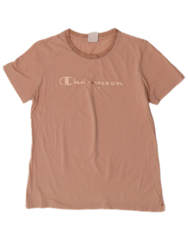 Champion T-Shirt Graphique Femme UK 14 Large Rose