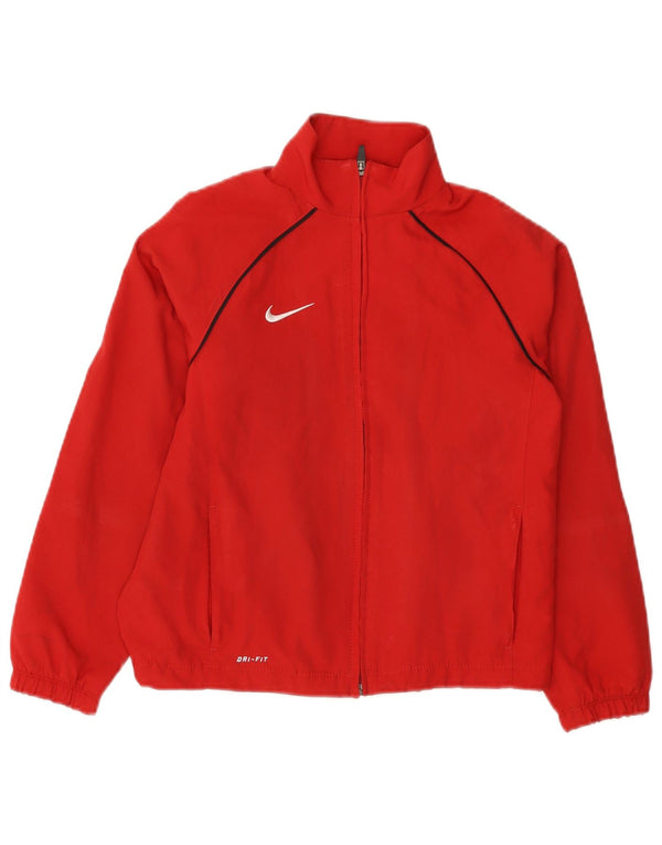 NIKE Veste de survêtement Dri Fit pour garçon 8-9 ans Petit Rouge Polyester