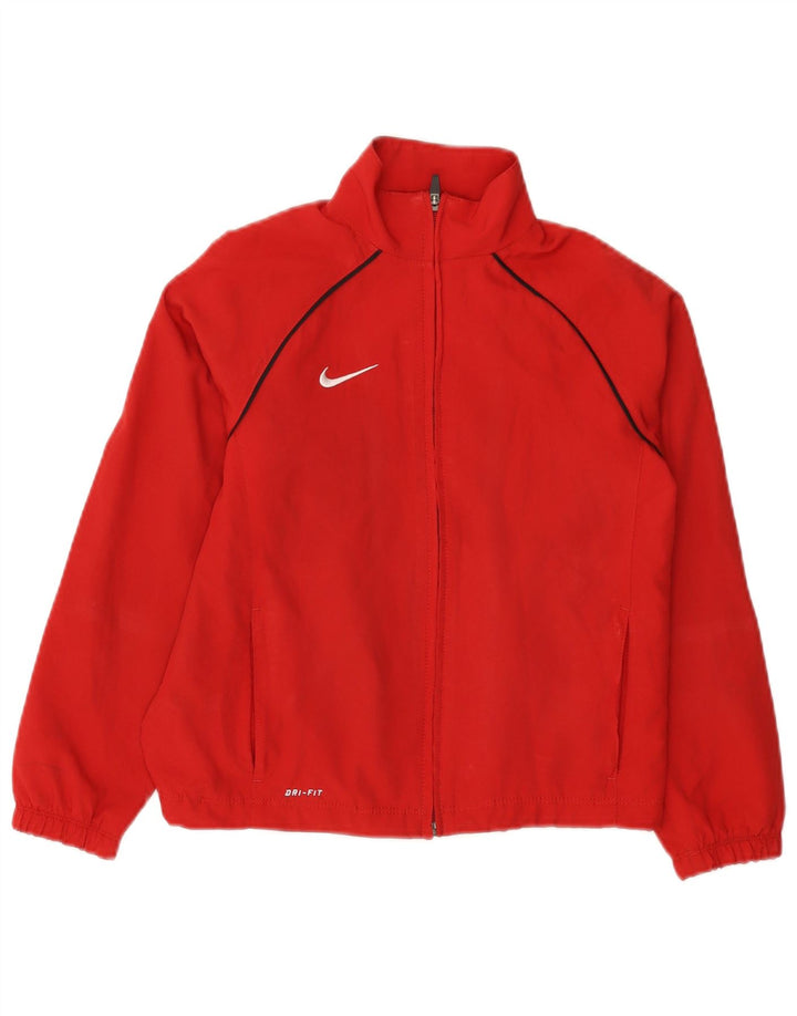 NIKE Veste de survêtement Dri Fit pour garçon 8-9 ans Petit Rouge Polyester