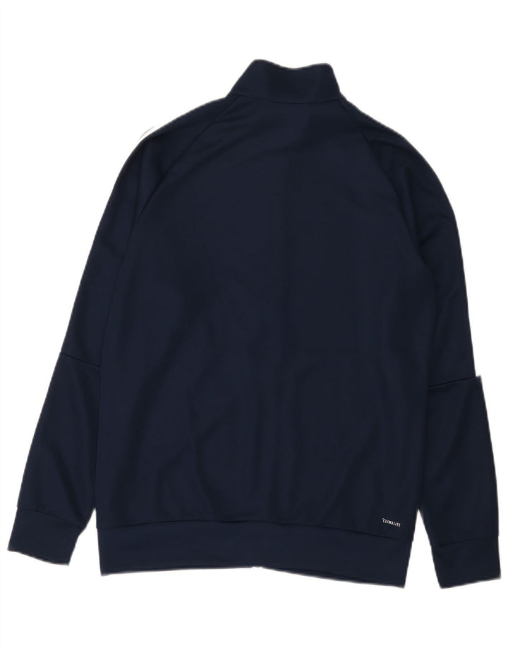 Veste de survêtement Adidas Garçon Climalite 13-14 ans Bleu Marine Polyester
