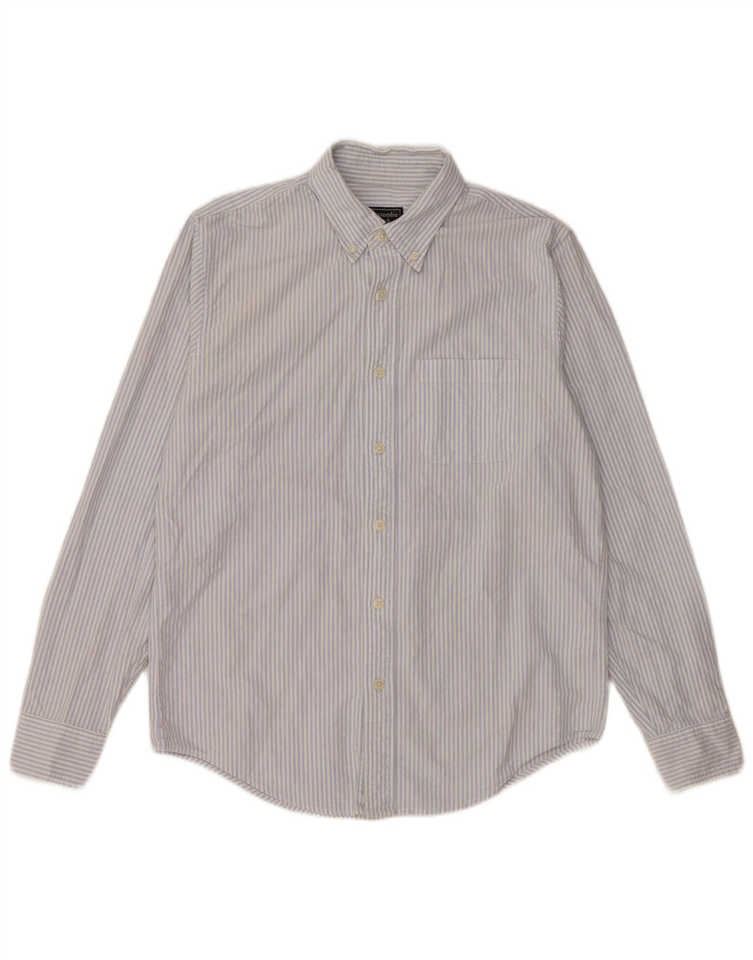 Abercrombie & Fitch Chemise Homme Coton Rayé Bleu Moyen