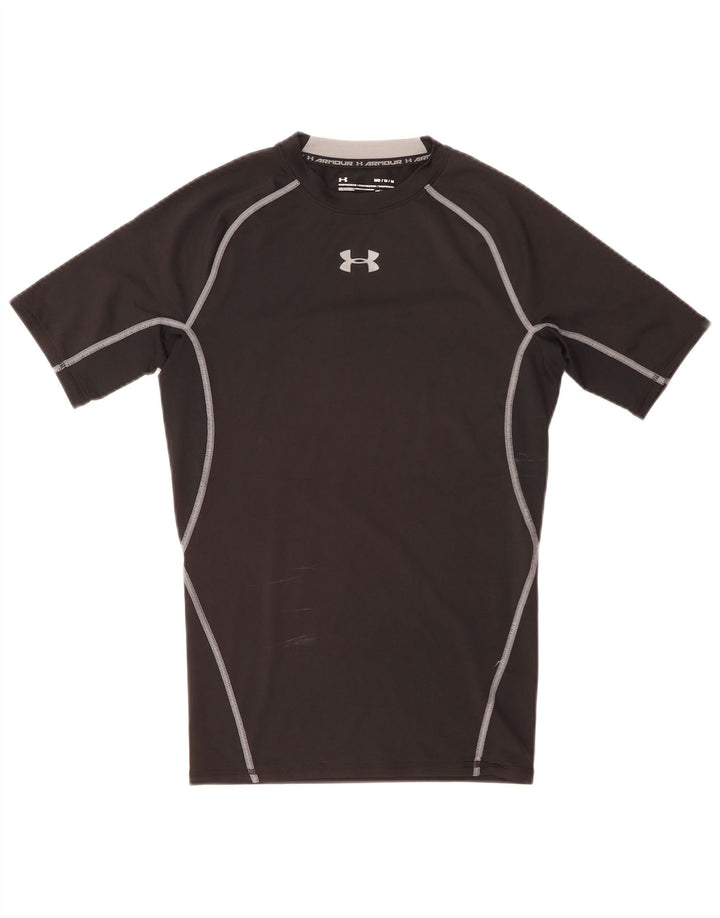 Under Armour T-Shirt Compression Homme Noir Rayé Moyen
