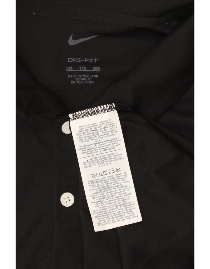 Nike Polo Homme 2XL Noir Polyester