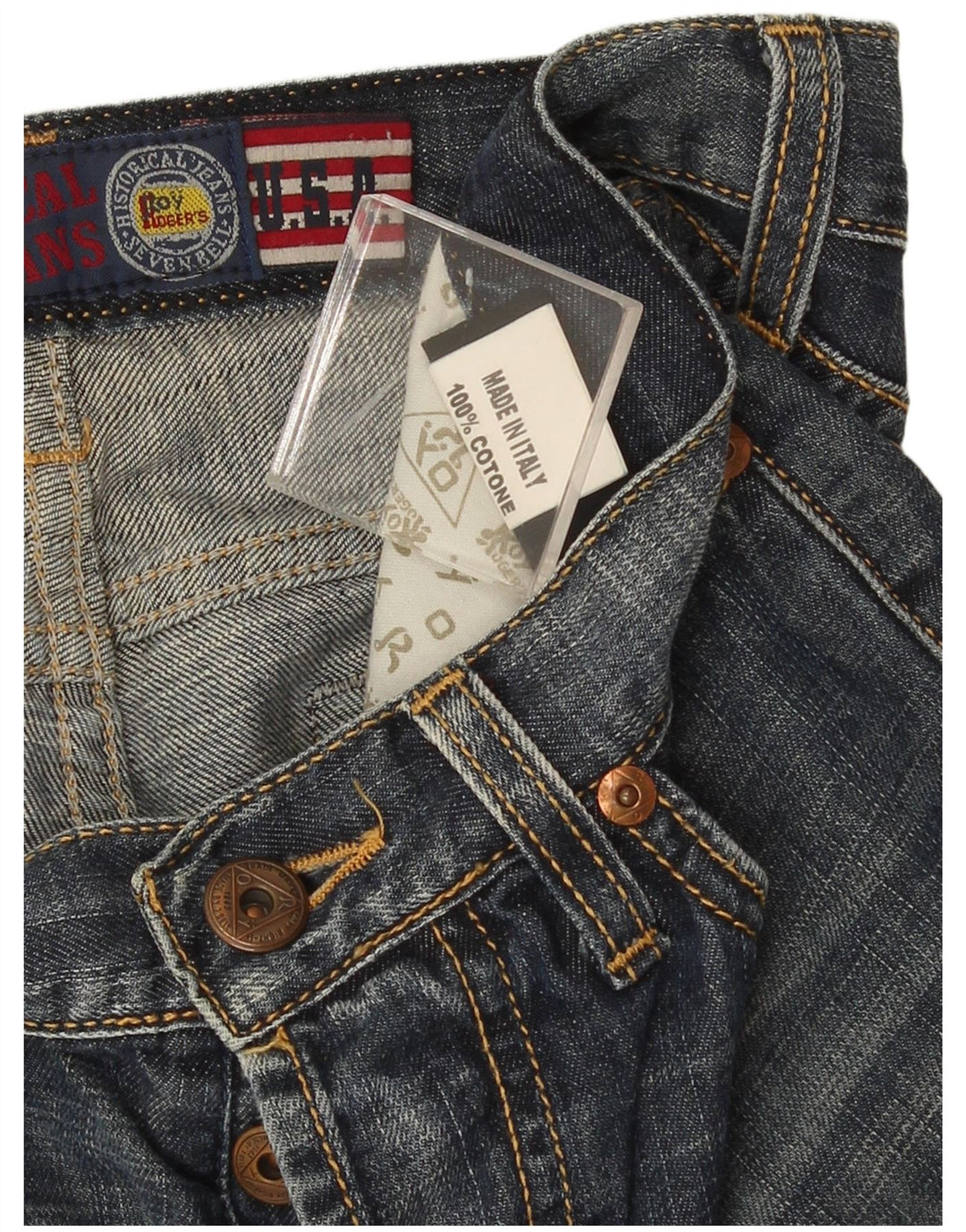 Roy Rogers Short en jean pour femme IT 44 Medium W30 Bleu Coton