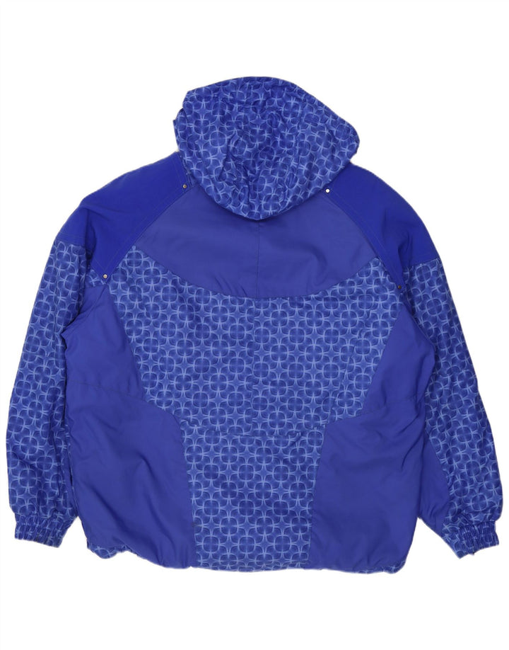 Fila Veste de ski surdimensionnée à capuche pour femme US 8 Bleu moyen géométrique